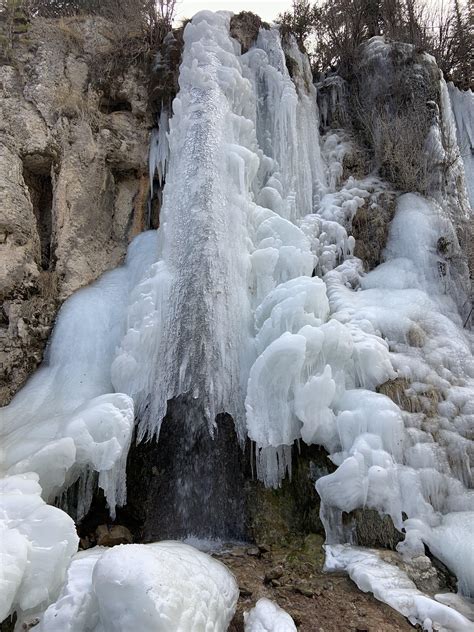Frozen Waterfall Bluff Springs Cloudcroft New Mexico R