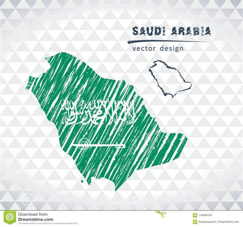 Entrega en 24 horas en banderas en stock. Mapa Del Vector De La Arabia Saudita Con El Interior De La ...