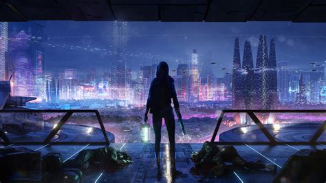 Sci Fi Night City Cityscape 4k 141 Wallpaper Pc Desktop