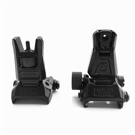 Low Profile Flip Up Metal Tactical Sight Folding Iron Sights Front