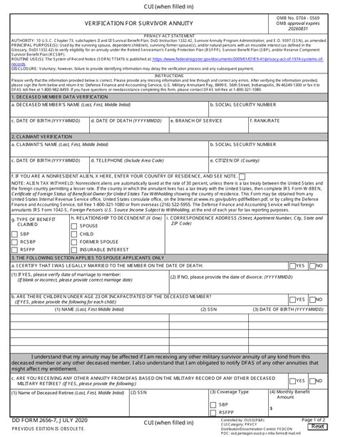 Dd Form 2656 7 Download Fillable Pdf Or Fill Online Verification For