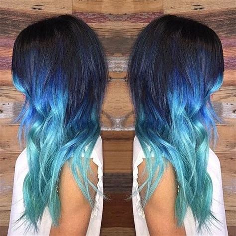How To Get Blue Tips On The End Of Black Hair Hairstylecamp