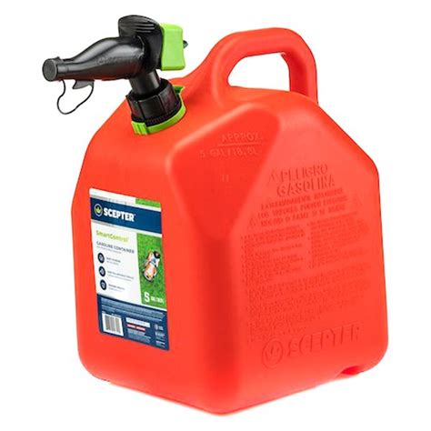 Scepter® Fr1g501 Smartcontrol™ 5 Gal Red Plastic Gas Jerry Can