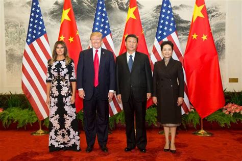 President Donald J Trump And First Lady Melania Trump In China