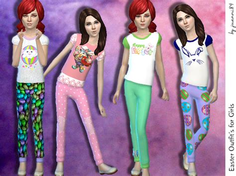 Easter Outfits For Girls By Juanni84 At Tsr Sims 4 Updates