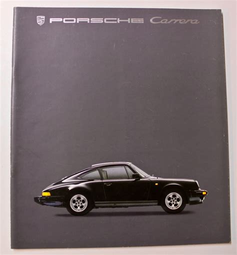 Porsche 911 Carrera Brochure From 1984 German Vintage Cars