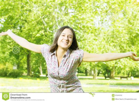 happiness-young-woman-enjoyment-in-the-nature-stock-photography-image