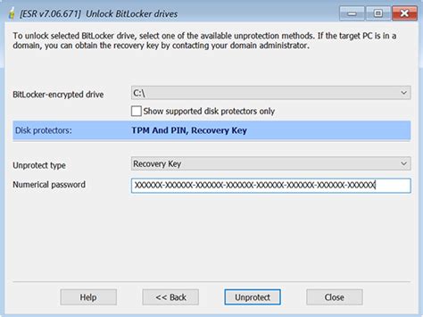 Unlock Bitlocker Drives