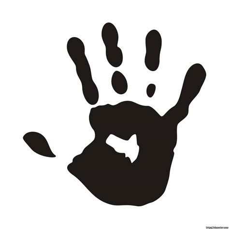 Download Best Photos of Black Hand Print - Handprint Clip Art Black and ... - ClipArt Best - ClipArt Best