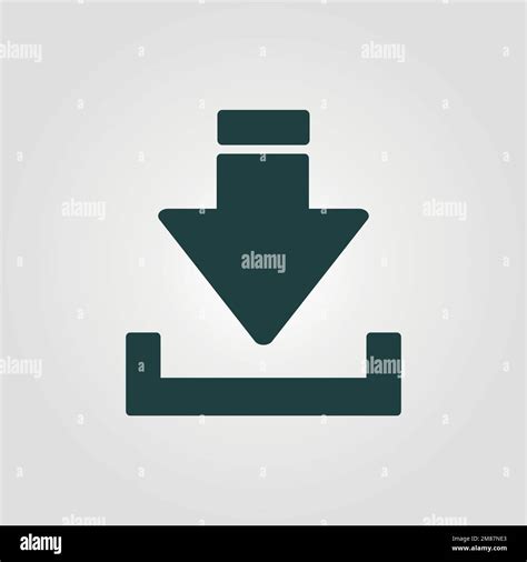 Download Vector Icon Install Symbol Modern Simple Flat Vector