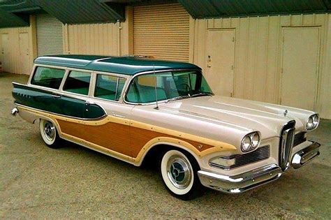 1958 Edsel Station Wagon Old American Cars Vintage Muscle Cars