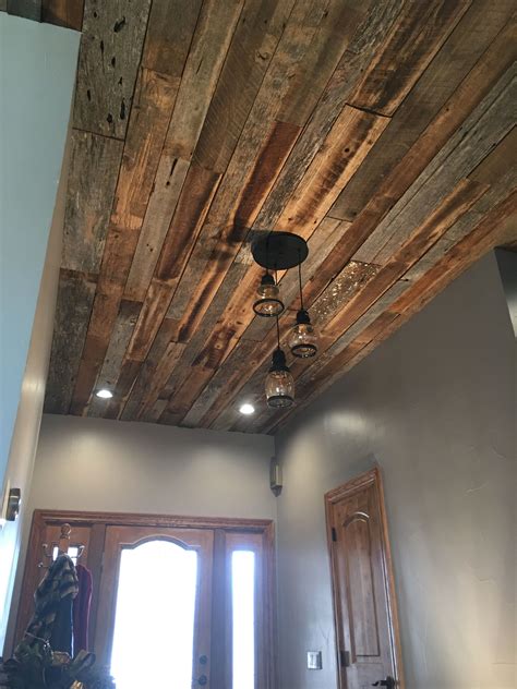 A Guide To Installing A Wood Plank Ceiling Ceiling Ideas