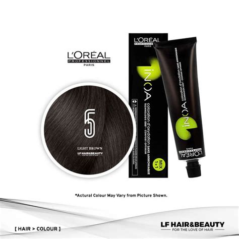 Loreal INOA Permanent Hair Color 5 Fundamental Light Brown 60g LF