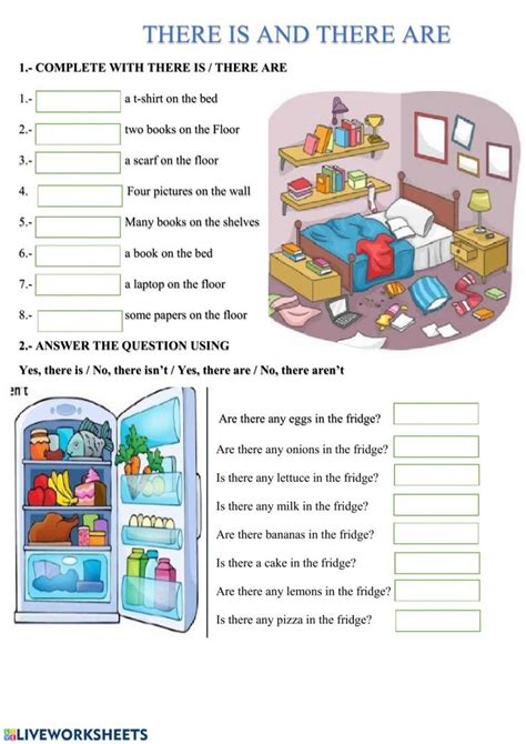 There Is There Are Exercises Esl Worksheet By Melasu 30 There And