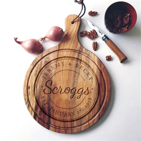 Custom Cutting Board Personalized Charcuterie Board Unique Wedding