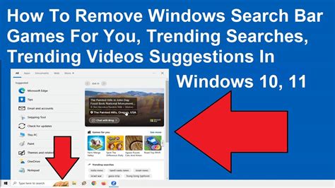 How To Remove Windows Search Bar Picture That Appear After Recent