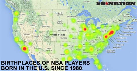 This Map Shows Which States Produce The Most Nba Players