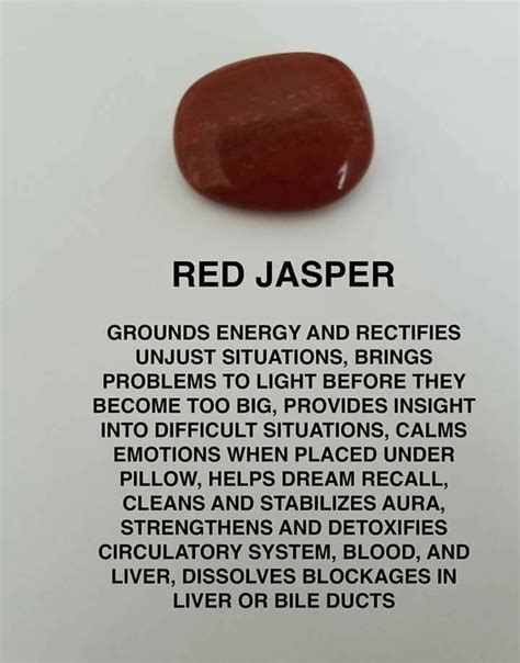 Red Jasper Chakra Healing Crystals Spiritual Crystals Crystals