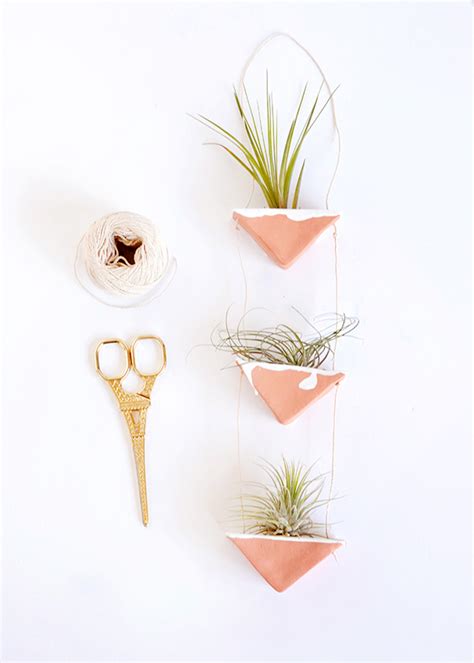 Diy Clay Hanging Air Plant Holders Squirrelly Minds