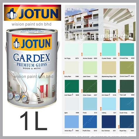 1l 1 Liter Jotun Paint Gardex Premium Gloss Wood And Metal Wpc C
