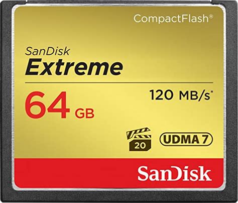 Sandisk 64gb Extreme Compactflash Memory Card Udma 7 Speed