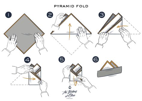 How To Fold A Pyramid Fold Pocket Square Fold How To Fold A Pocket
