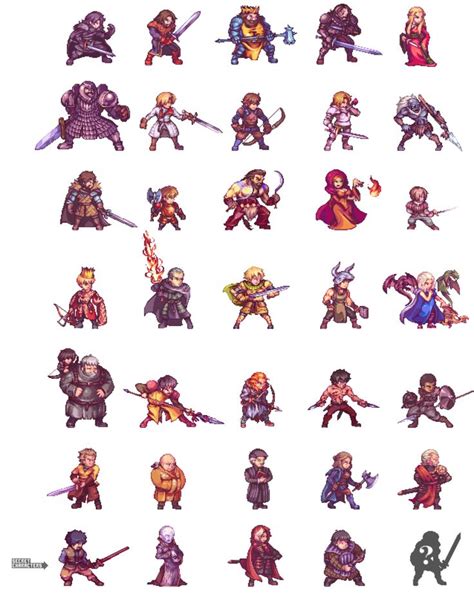 Fight Of Thrones Pixel Art Characters Pixel Art Games Pixel Art