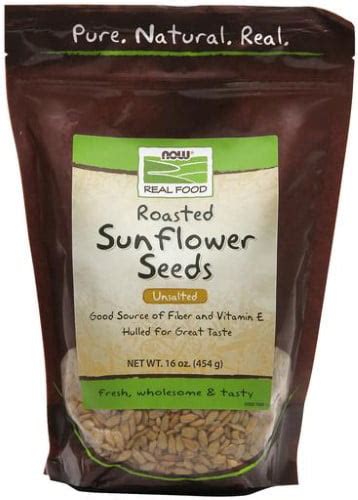 Sunflower Seeds Roasted And Unsalted Now Foods 16 Oz Seed