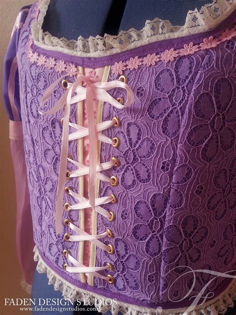a commissioned corset based on disney s beloved rapunzel ~for inquires please go to