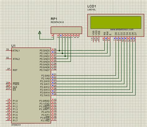Lcd Interfacing With 8051 Microcontroller Circuit Code Working