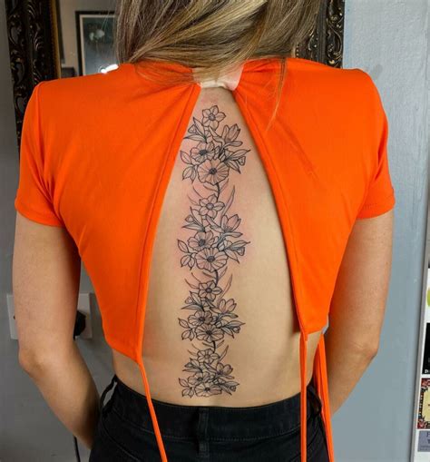 11 Flower Spine Tattoo Ideas That Will Blow Your Mind Alexie
