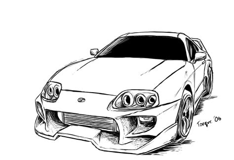 Toyota Supra Coloring Pages Coloring Pages