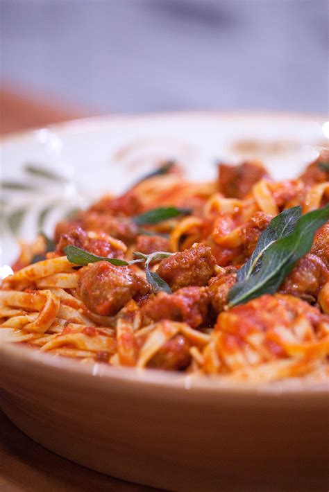 this delicious pasta recipe calls for italian sausage and tomato sauce try making this 5