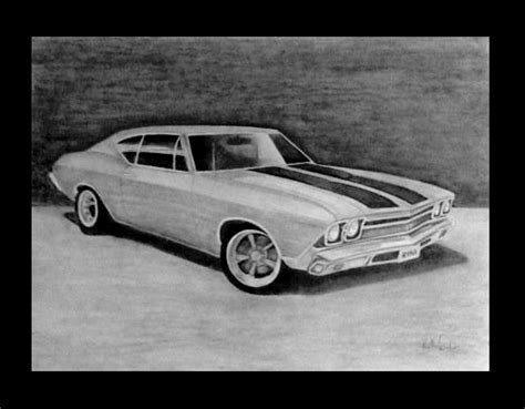 Find 1969 mustang drawing image, wallpaper and background. 1969 SS Chevelle by reklesskelly on DeviantArt