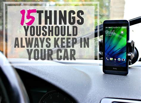 15 Things You Should Always Keep In Your Car Simply Taralynn