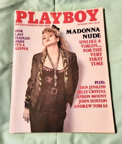 Playboy MAGAZINE September 1985 MADONNA NUDE Playmate VENICE KONG
