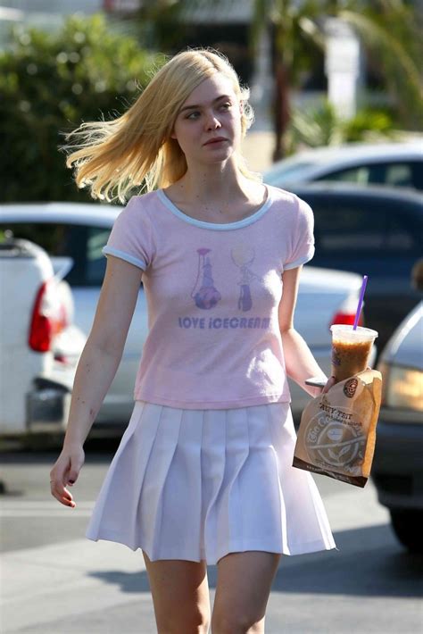 Elle Fanning Braless Photos The Fappening