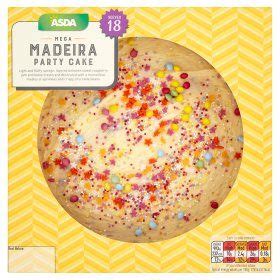 Showstoppers delivered to your door. ASDA Mega Madeira Cake undefined | Online food shopping, Party cakes, Food