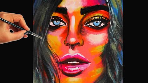 Painting Abstract Woman Acrylic Painting Acrylic Art And Collectibles Pe
