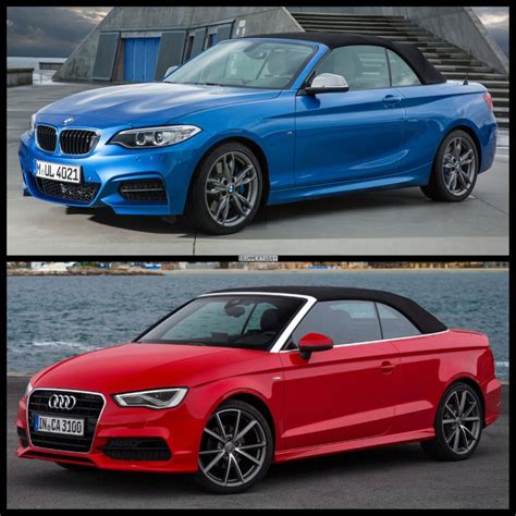 2017 new audi a3 sportback sedan cabriolet. Bild-Vergleich: BMW M235i Cabrio F23 trifft Audi S3 Cabrio