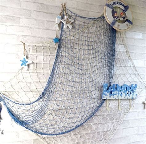 It's also very popular for use as a party decoration and back yard decor! Details about DECORATIVE NAUTICAL FISH NETTING FISHING NET DISPLAY SEASIDE BEACH DECORATION ...