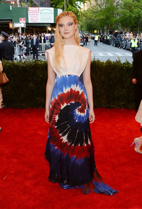 Elle Fanning Rocks The Red Carpet At The Met Gala In 2012 In A