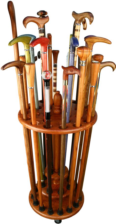 Round Walking Cane Stand Genuine Rosewood Fashionable Canes