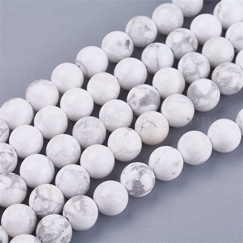 Wholesale Natural Howlite Round Bead Strands Pandahall Com