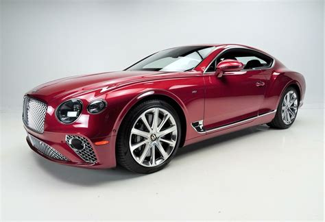 2020 Bentley Continental Gt V8 Coupe Candy Red Hotspur Red 41 Miles
