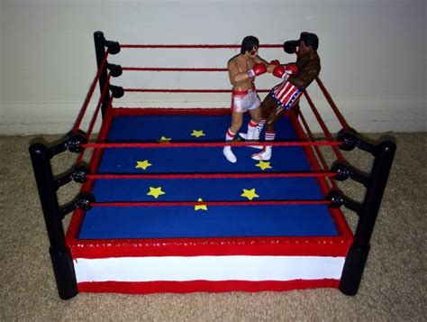 Rocky Vs Apollo Boxing Ring Rocky Custom Diorama Playset