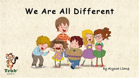 Childrens Story 2 We Are All Different By Alyssa Liang Youtube