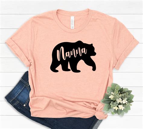 Nana Bear Shirt Unisex T Shirt T Shirt For Nana T For Etsy