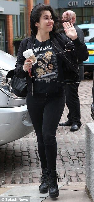 Lauren Jauregui Arrives At Capital Fm With Fifth Harmony Band Mates Daily Mail Online