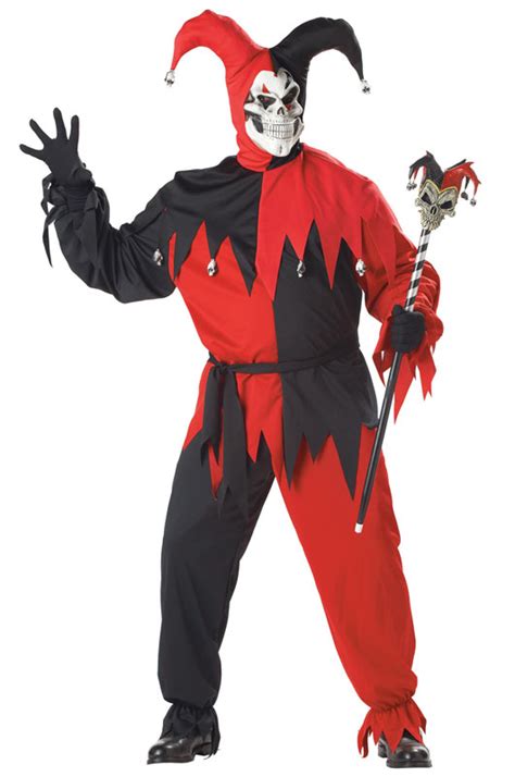 Circus Clown Plus Size Wicked Evil Jester Adult Halloween Costume Ebay